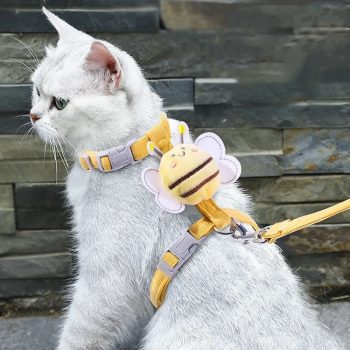 Bumble Bee Adjustable Harness and Leash Set