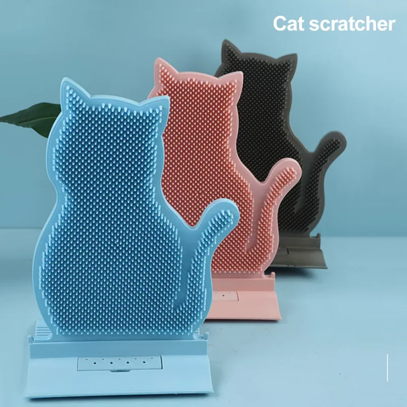 Cat-Shaped Massage Brush Scratcher - Image 2