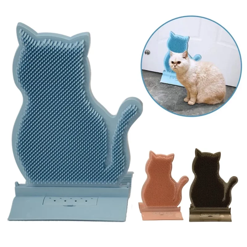 Cat-Shaped Massage Brush Scratcher - Image 3
