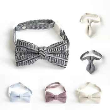 Cotton Adjustable Bow Tie Collar