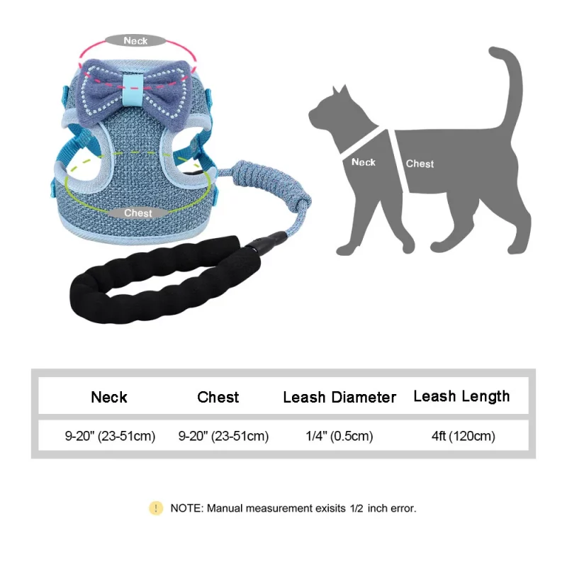 Bow Harness and Corded Leash Set - Image 6