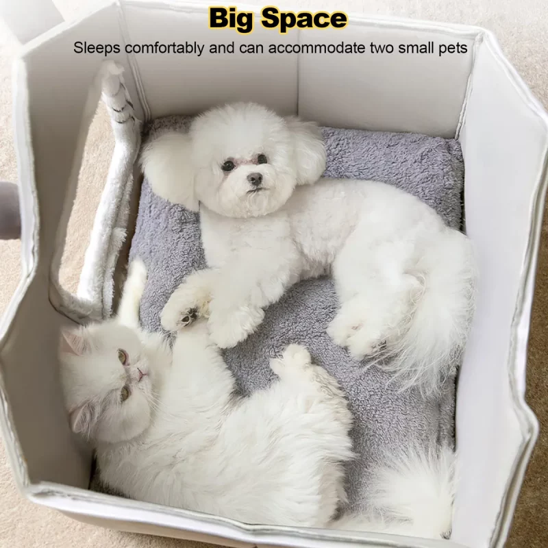 Plush Foldable Cosy House Bed Cave - Image 3