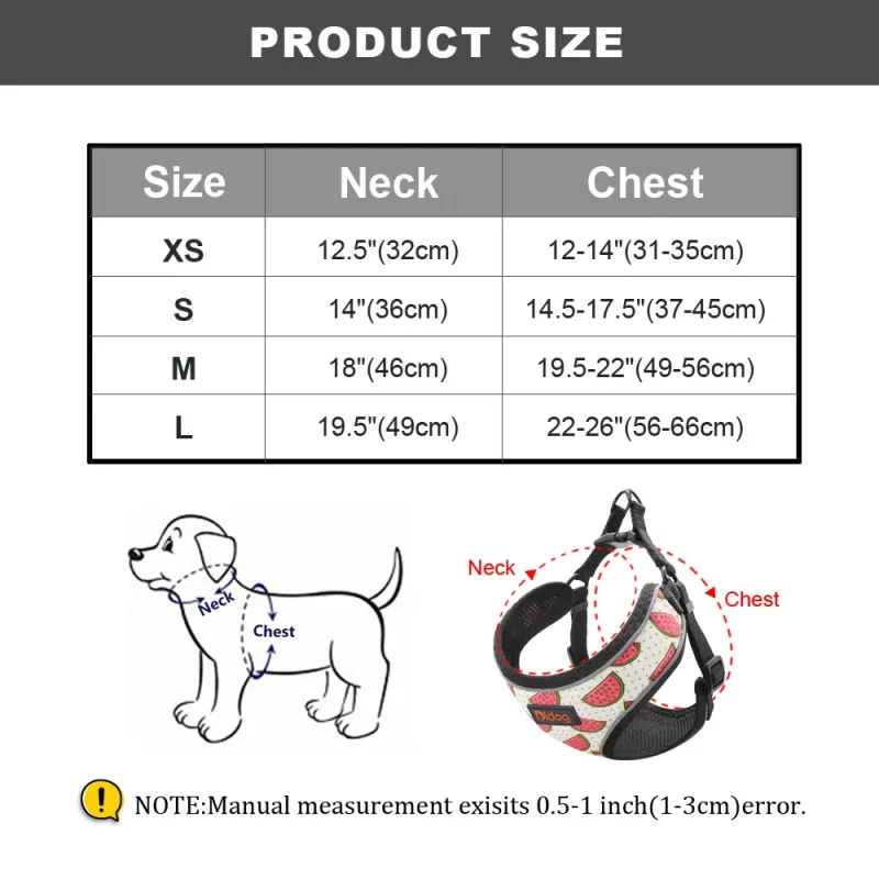 Fruit Stripes Reflective Harness and Leash Set - Image 6