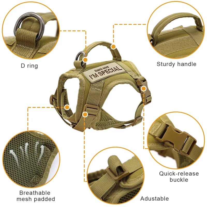 Military Style Harness and Leash Set - Image 2
