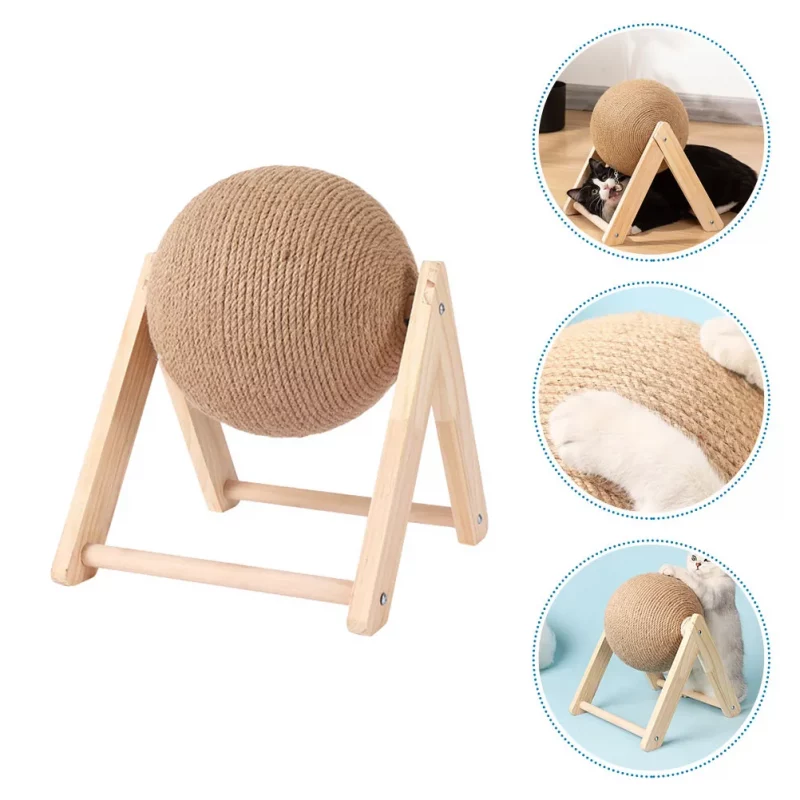 Sisal Rope Scratching Ball Toy - Image 2