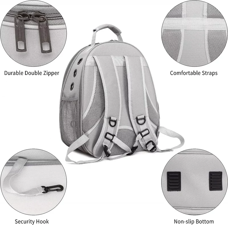 Expandable Transparent Capsule Backpack Pet Carrier Playpen - Image 9
