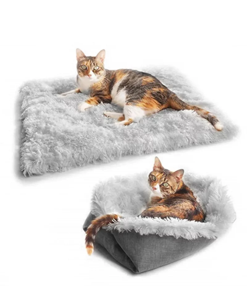 Plush Folding Blanket Bed