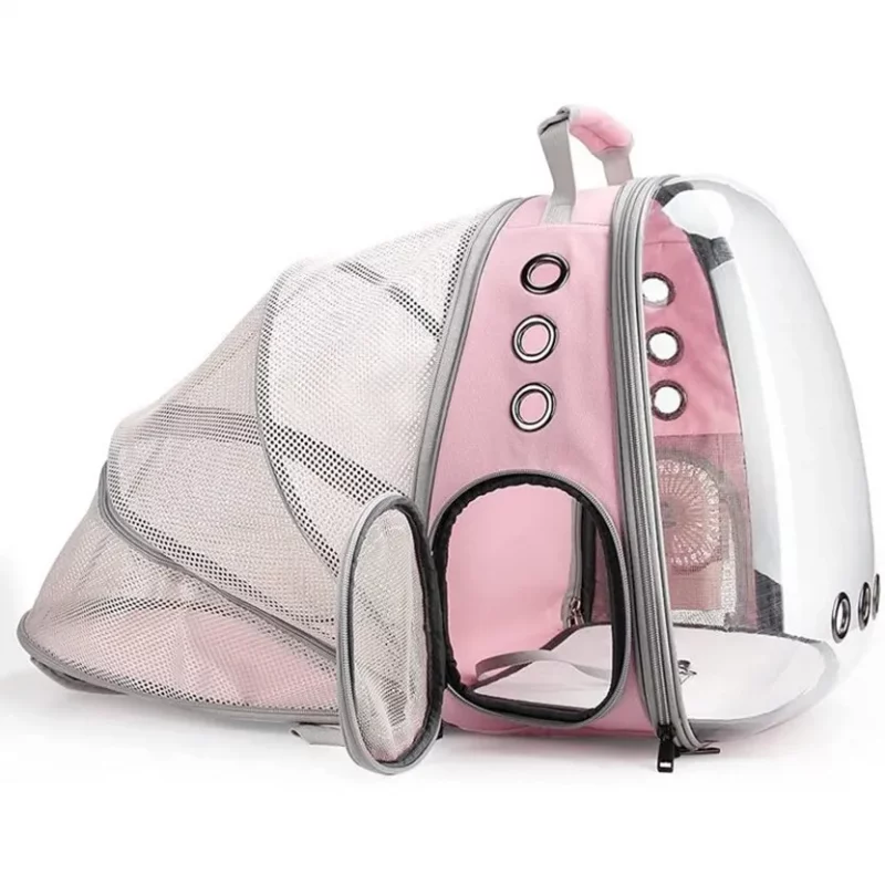 Expandable Transparent Capsule Backpack Pet Carrier Playpen - Image 4