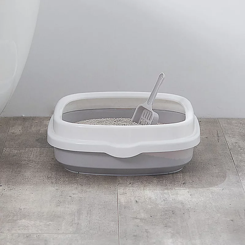 Anti-Splash Cat Litter Tray Box with Scoop - Image 4
