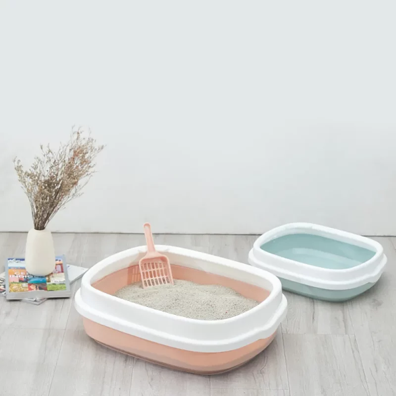 Anti-Splash Cat Litter Tray Box with Scoop - Image 3