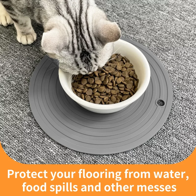 Waterproof Silicone Circle Food Feeding Pad Placemat - Image 4