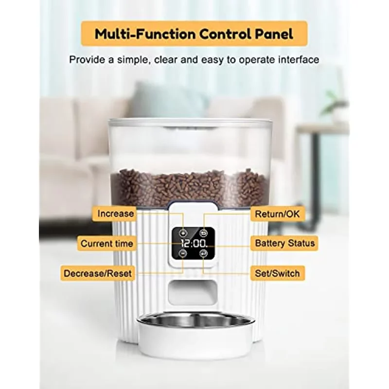 Large Capacity Automatic Smart Food Water Feeder Dispenser - Image 3