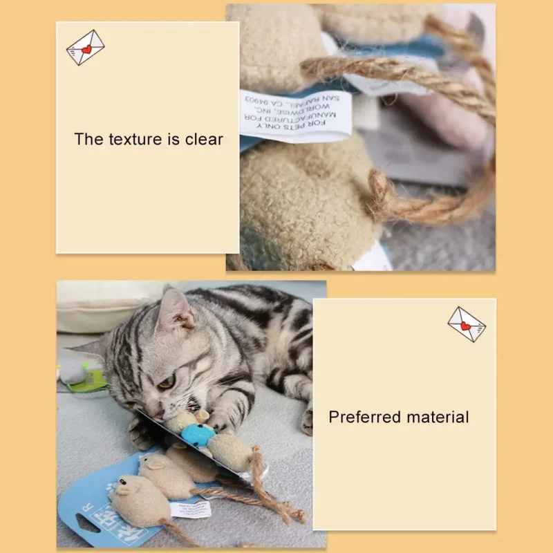 Plush Soft Mouse Toy (3 pack) - Image 4