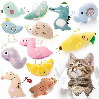 Plush Catnip Stuffed Chew Pet Toy (3 Pack)