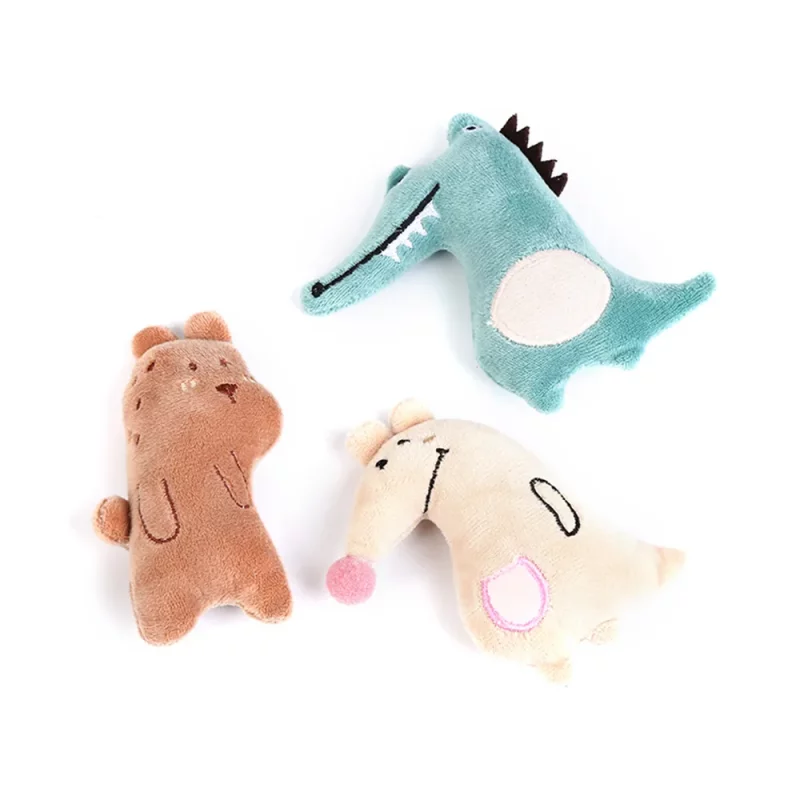 Plush Catnip Stuffed Chew Pet Toy (3 Pack) - Image 6