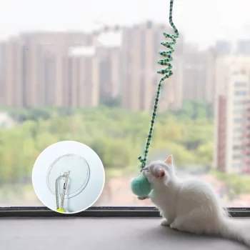 Hanging Spring Interactive Suction Cat Toy (3 Pack)