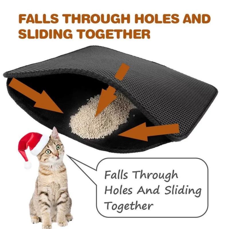 Waterproof Non-Slip Double-Layered Litter Mat - Image 4