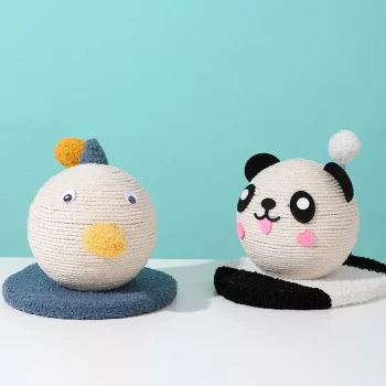 Panda Duck Sisal Scratcher Toy