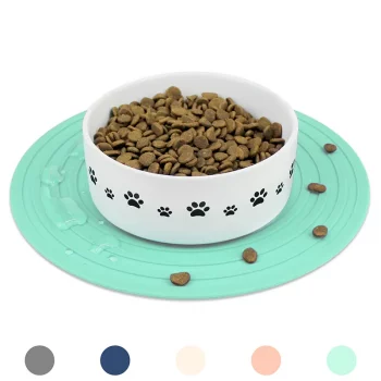 Waterproof Silicone Circle Food Feeding Pad Placemat