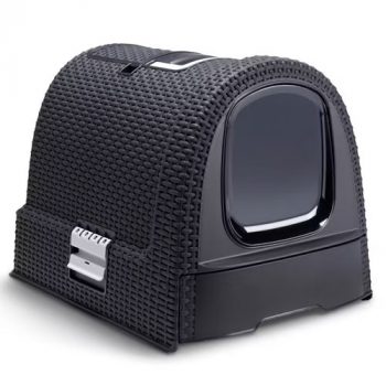 Curved Hooded Litter Box Tray